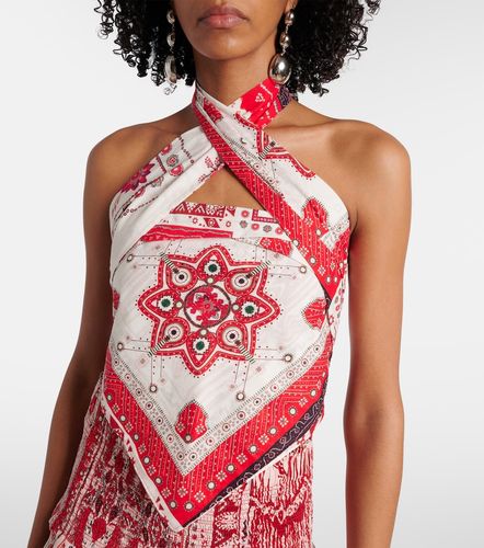 Top Feyza de algodón estampado - Marant Etoile - Modalova
