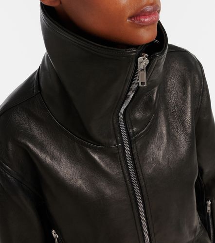 Asymmetric leather jacket - Rick Owens - Modalova