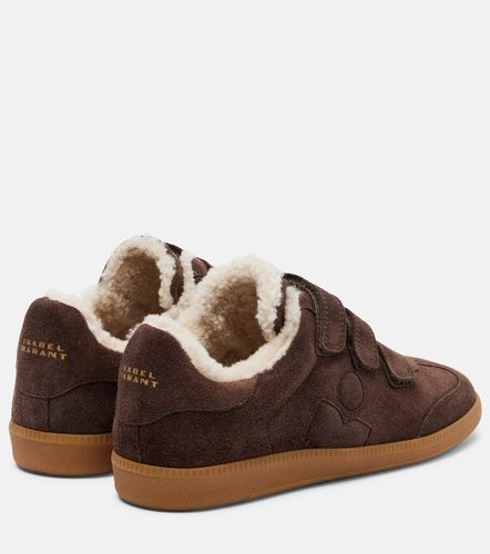 Beth shearling-trimmed suede sneakers - Isabel Marant - Modalova