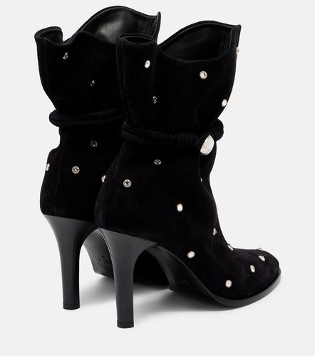 Verzierte Ankle Boots Lolya 90 aus Veloursleder - Isabel Marant - Modalova