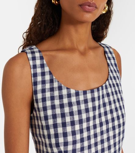 Posse Sadie gingham linen top - Posse - Modalova