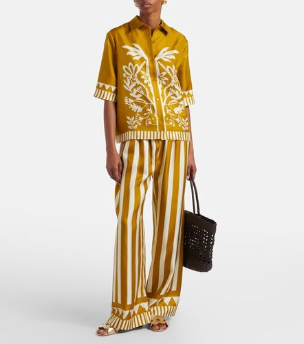 Camisa Émeraude de sarga de seda estampada - Eres - Modalova
