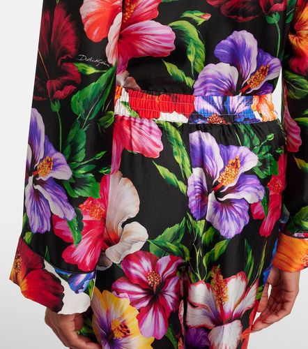 Pantaloni a gamba larga in seta - Dolce&Gabbana - Modalova