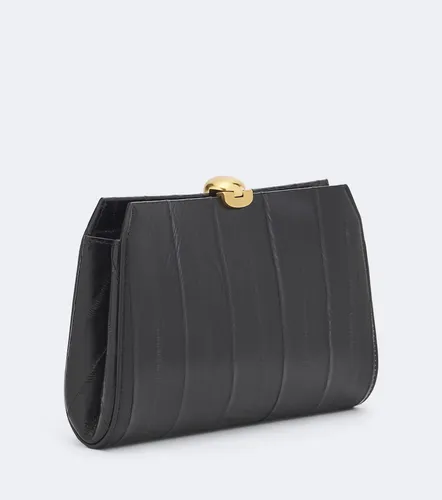 Nour Hammour Lou eel leather clutch - Nour Hammour - Modalova