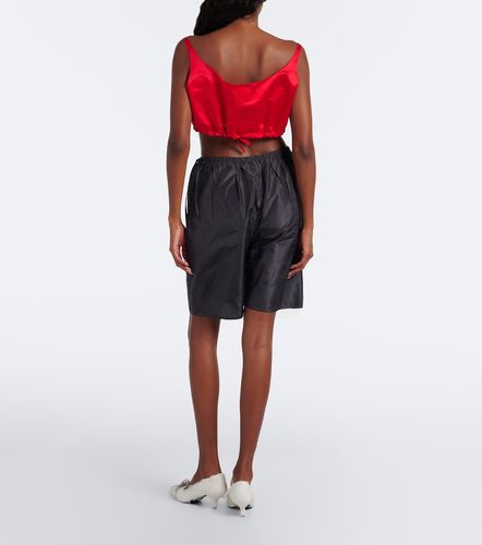 Prada Bermudas de tafetán de seda - Prada - Modalova