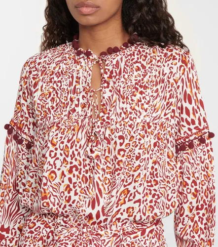 Clara leopard-print blouse - Poupette St Barth - Modalova