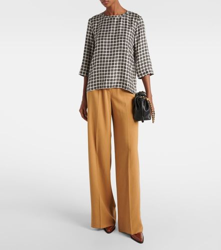 S Max Mara Ribes checked silk top - 'S Max Mara - Modalova