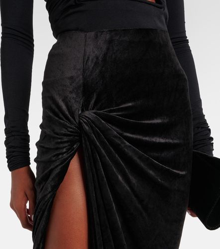Lilies – Gonna lunga Twist Edfu in velluto - Rick Owens - Modalova