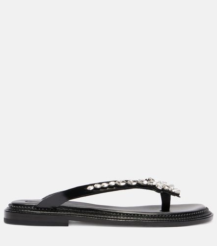 Embellished leather thong sandals - Simone Rocha - Modalova