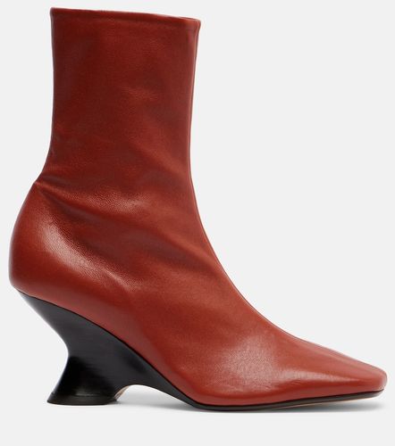 Leather ankle boots - Dries Van Noten - Modalova
