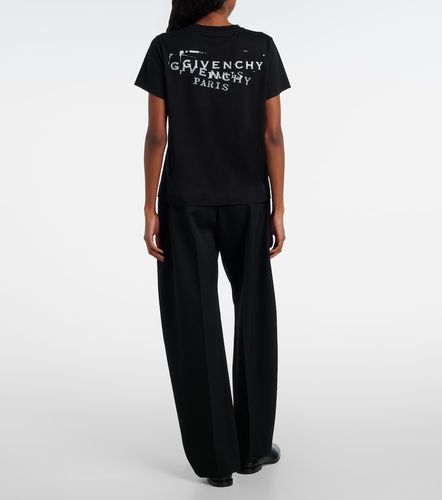 Camiseta de jersey de algodón con logo - Givenchy - Modalova