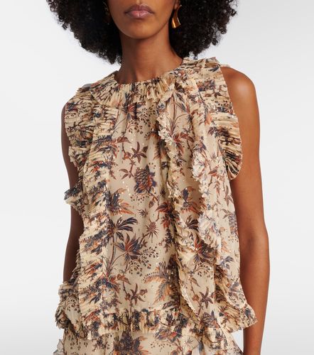 Sabra printed silk-blend chiffon top - Ulla Johnson - Modalova