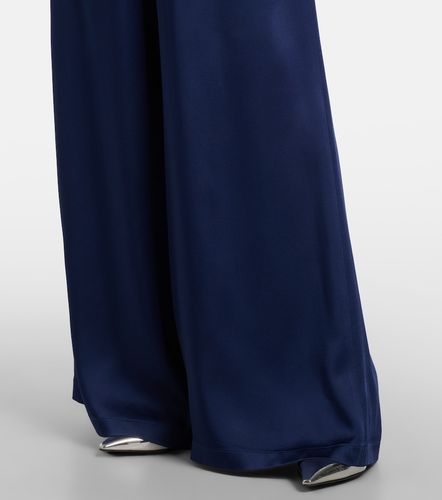 Satin wide-leg pants - Stella McCartney - Modalova