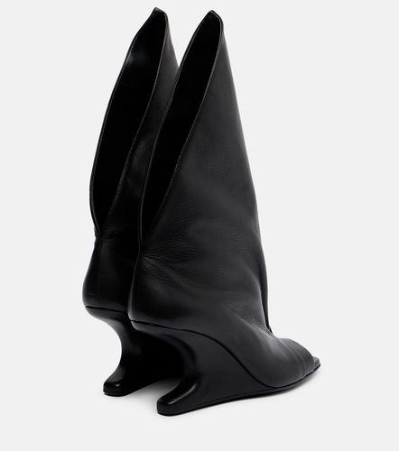 Botas Cantilever de piel con cuña - Rick Owens - Modalova