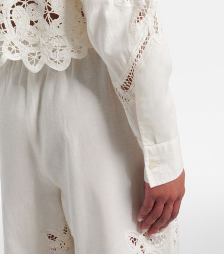 Camisa Aderes de algodón y lino - Veronica Beard - Modalova