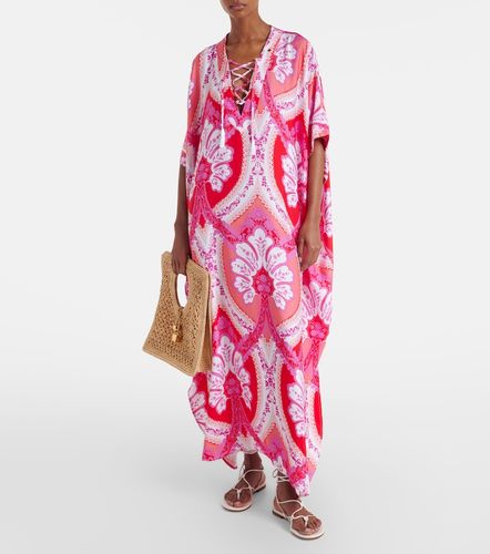 Carlotta printed satin kaftan - Melissa Odabash - Modalova