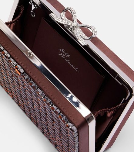 Bow crystal-embellished clutch - Self-Portrait - Modalova