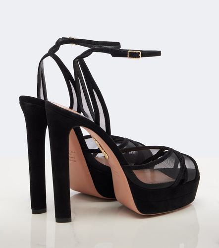 Shear suede platform sandals - Aquazzura - Modalova