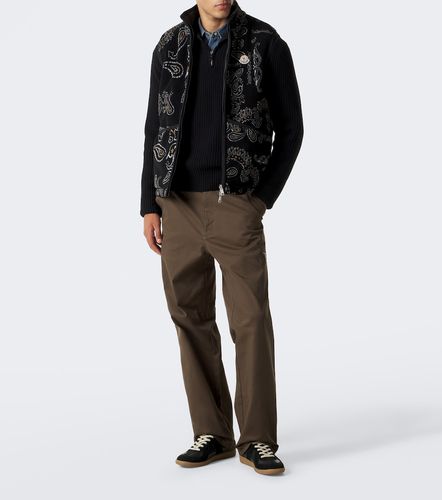 Pantalones rectos en mezcla de algodón - Moncler - Modalova