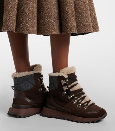 Botines de ante con borrego - Brunello Cucinelli - Modalova