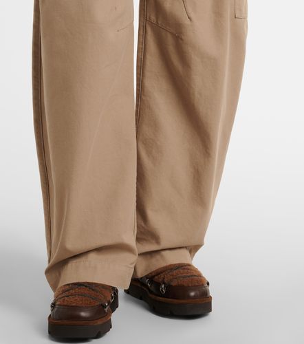 Cotton canvas barrel-leg pants - Brunello Cucinelli - Modalova