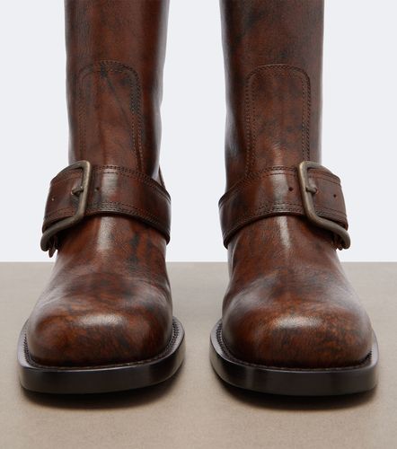 Leather over-the-knee boots - Dries Van Noten - Modalova