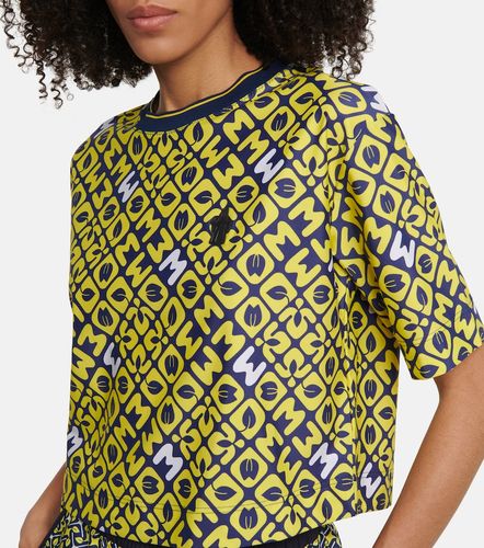 Camiseta cropped de algodón - Moncler Grenoble - Modalova
