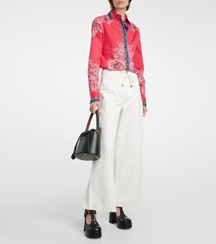 Camicia in misto cotone con stampa floreale - Etro - Modalova