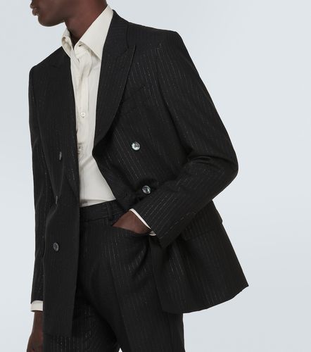 Atticus striped mohair-blend jacquard blazer - Tom Ford - Modalova