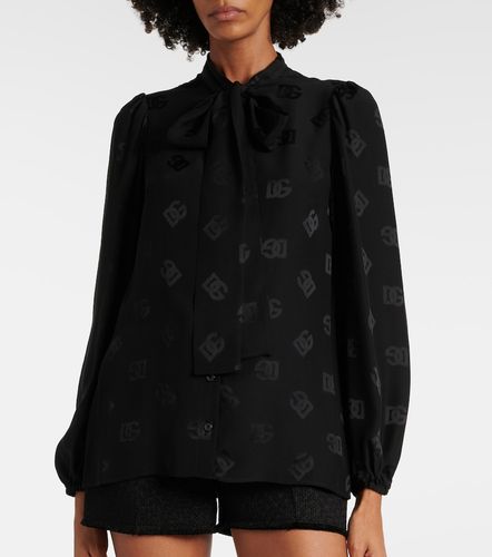 Dolce&Gabbana Bluse DG aus Seide - Dolce&Gabbana - Modalova