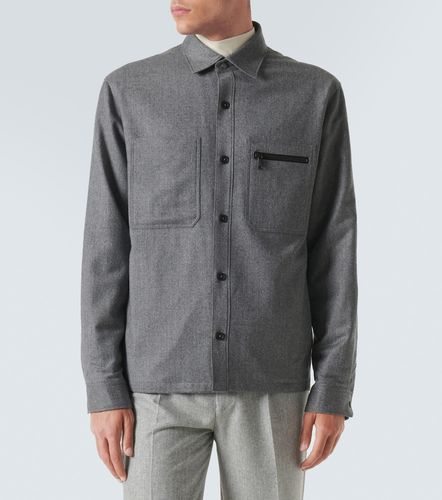 Zegna Padded wool melange overshirt - Zegna - Modalova