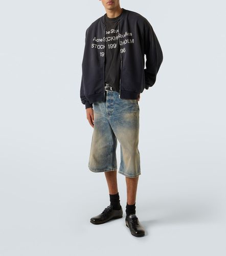 Sudadera de mezcla de algodón con cremallera - Acne Studios - Modalova
