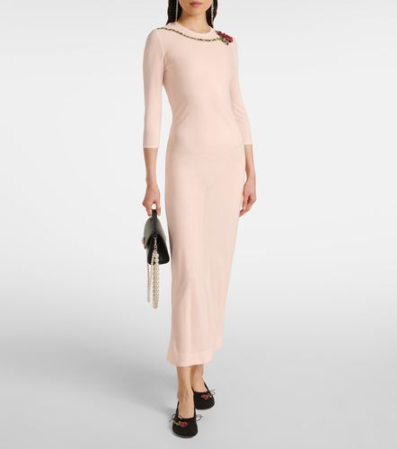 Embellished mesh midi dress - Simone Rocha - Modalova