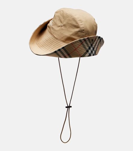 Check gabardine hat - Burberry - Modalova