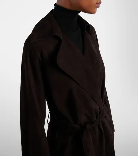 The Row Solana suede wrap coat - The Row - Modalova