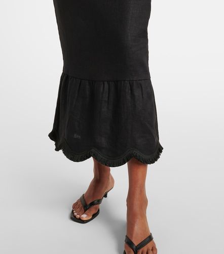Posse Essie strapless linen gown - Posse - Modalova