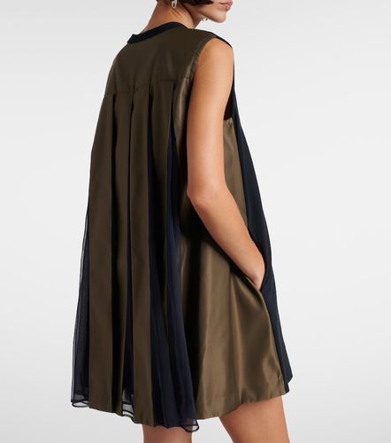 Sacai Abito corto in jersey e twill - Sacai - Modalova