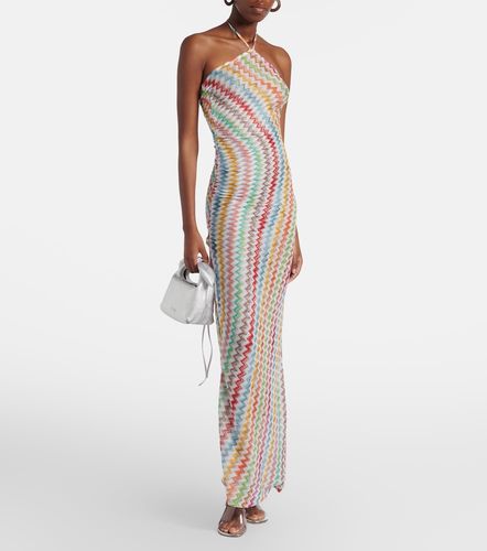 Vestido largo de lamé en zigzag - Missoni - Modalova