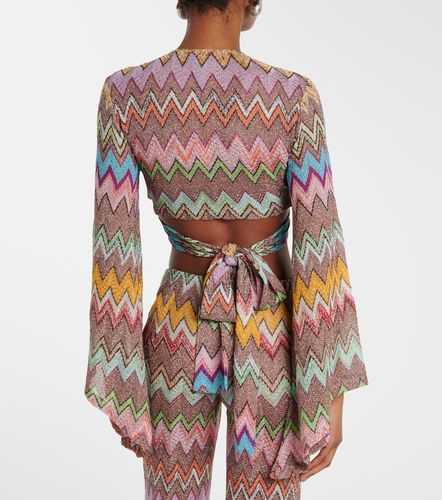 Top cropped con lamé a zig zag - Missoni - Modalova