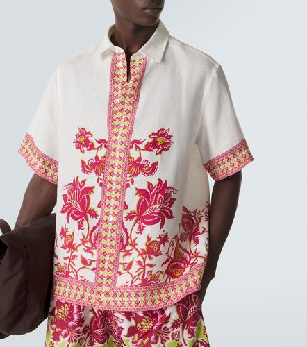 Etro Camisa de lino floral - Etro - Modalova