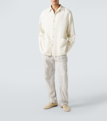 Zegna Giacca camicia in lana e lino - Zegna - Modalova