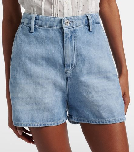Shorts de denim de algodón y lino - 7 For All Mankind - Modalova