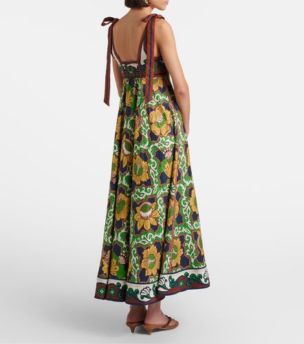 Alémais Vestido midi Liana Ballet de lino estampado - Alemais - Modalova