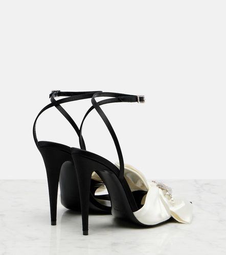 Sandali Dove con cristalli - Saint Laurent - Modalova