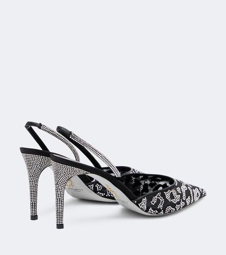 Embellished mesh slingback pumps - Rene Caovilla - Modalova