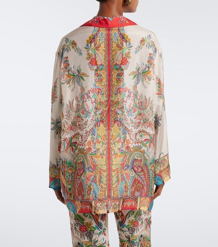 Camisa oversized de seda con paisley - Etro - Modalova
