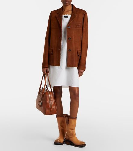 Miu Miu Jacke aus Veloursleder - Miu Miu - Modalova
