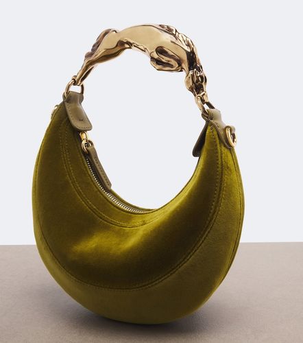 Chloé Schultertasche Chain Horse Small aus Samt - Chloe - Modalova