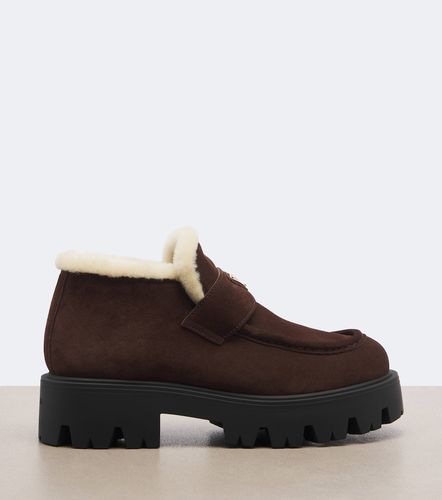 Prada Botines de ante con borrego - Prada - Modalova
