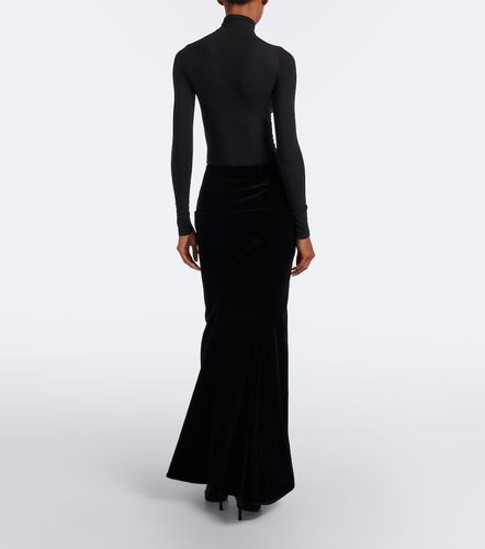 Alaïa Falda larga de terciopelo de algodón - Alaia - Modalova
